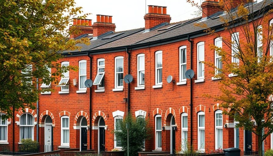 Traditional UK terraced houses symbolizing housing market recovery.