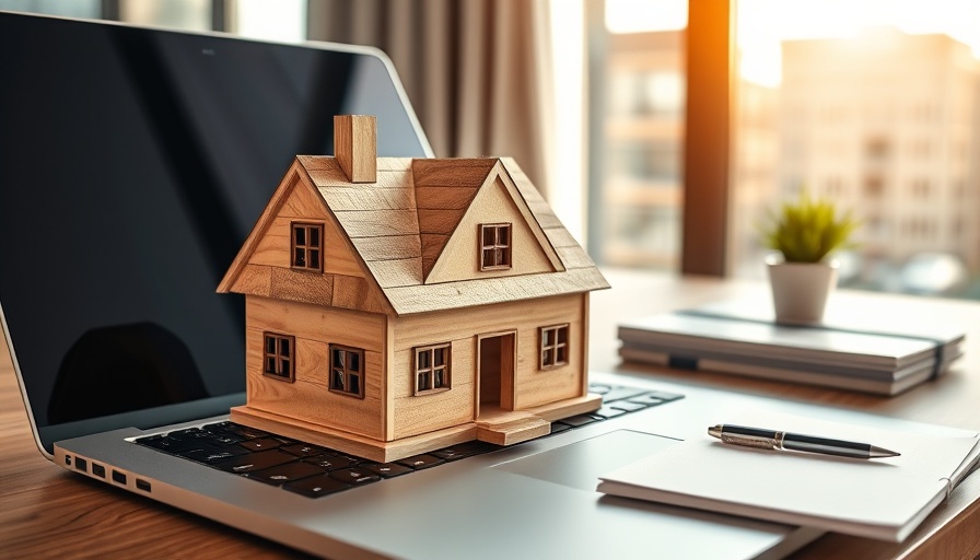 Wooden house model on laptop symbolizing Limited Company Landlords.