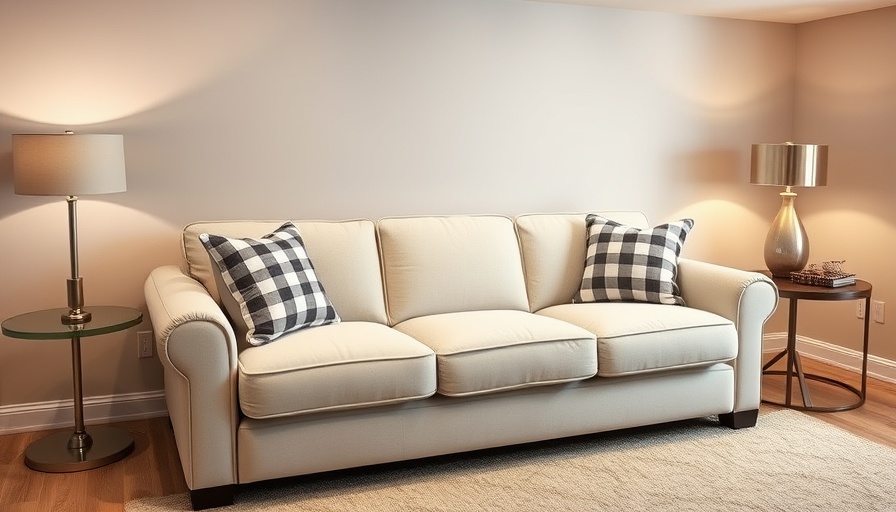 Cozy budget basement transformation with modern decor.