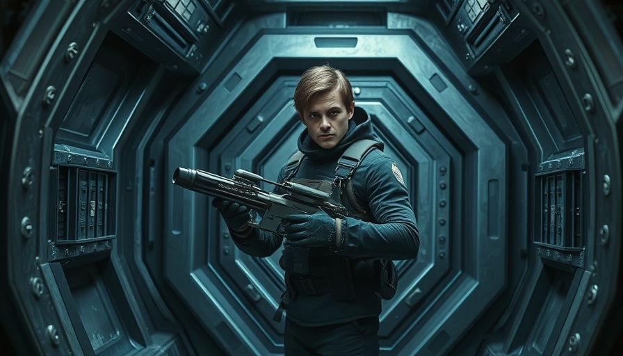 Alert individual in futuristic bunker, Stream Alien: Earth Online scene.