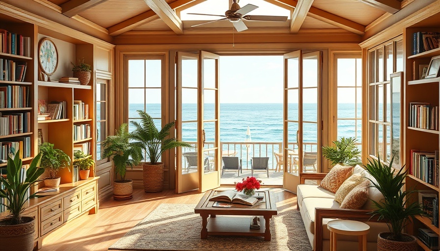 Mermaid Cottage living area with sea view, for sale in Kent.