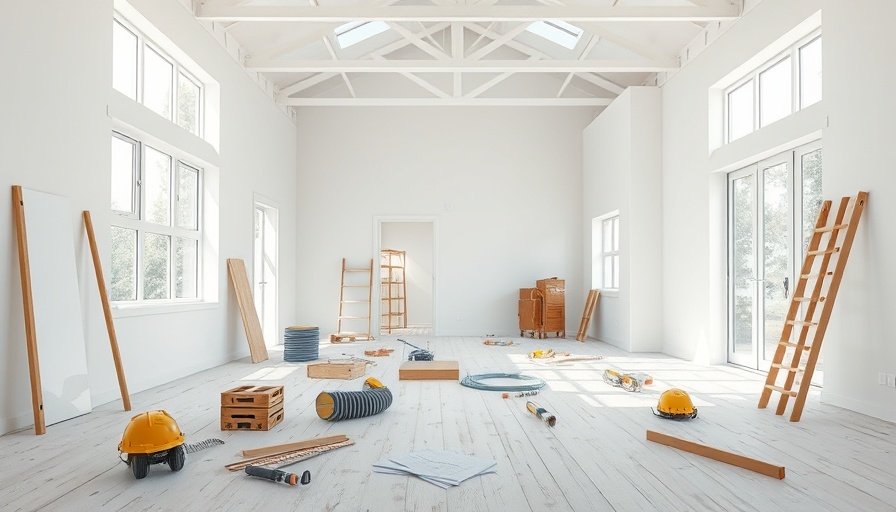 New-build homes in London interior under construction.