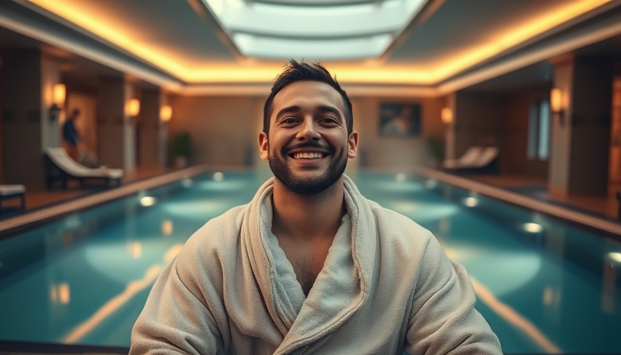 Affordable London Spa experience, smiling man in a relaxing environment.