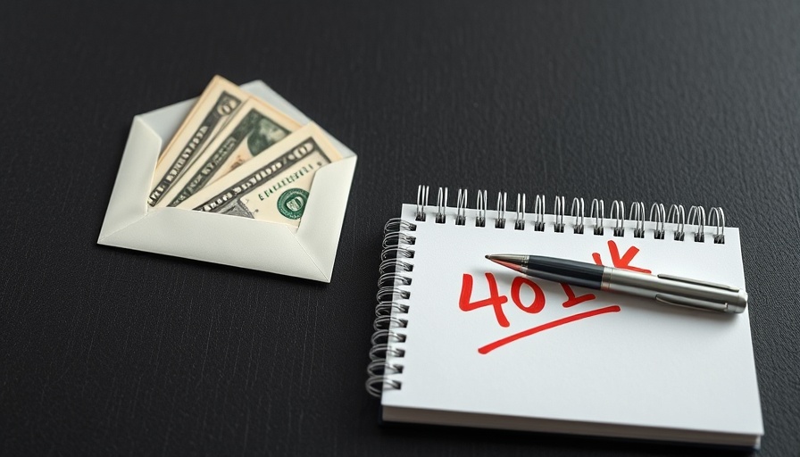 Money and 401(k) notepad representing real estate in 401(k)s.