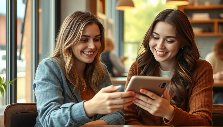 Women discussing Help to Save scheme at a cafe.