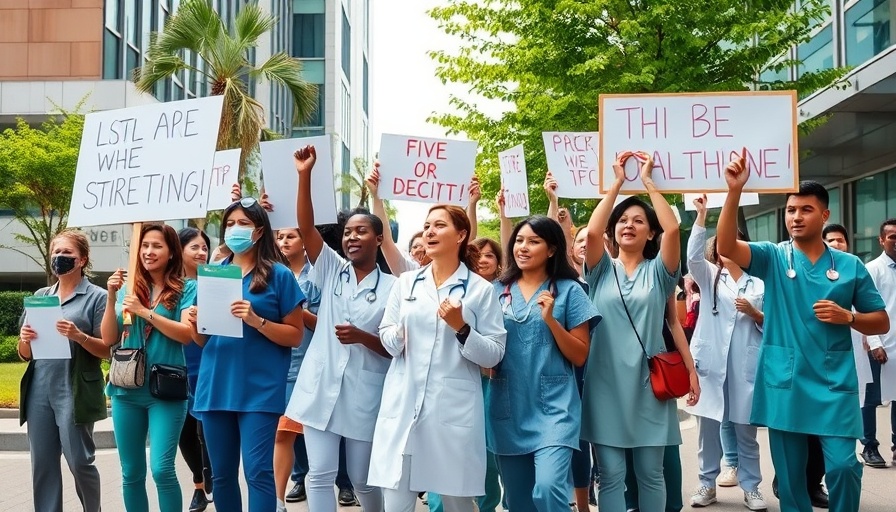 South London healthcare workers unite in strike protest.