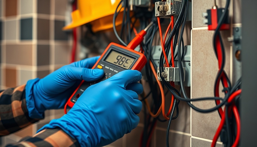 Electrician inspecting wiring for 2025 EICR regulations compliance.