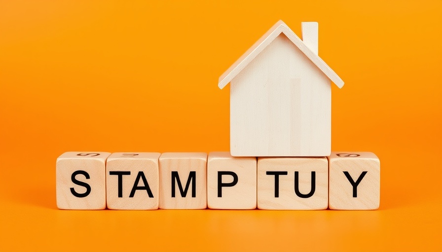 Stamp duty on housing market tax reform symbolized by wooden house.