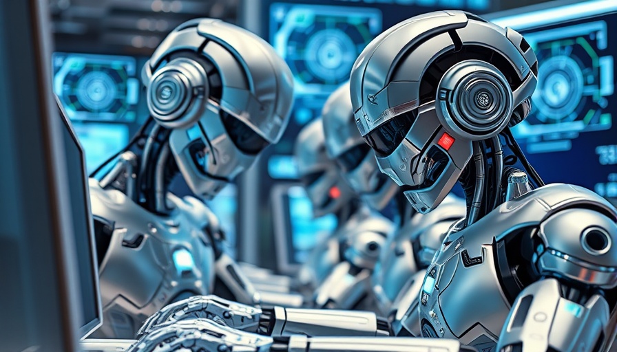Futuristic robots engaged in DDoS-for-hire botnet operations.