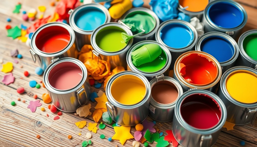 Diverse open paint cans display highlighting DIY mistakes