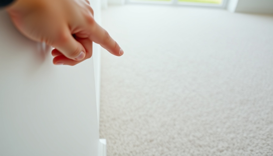 Small wall crack being inspected in home maintenance to prevent costly repairs.