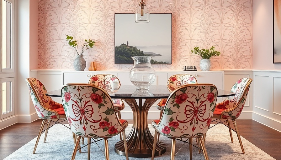 Chic dining area showcasing Autumn 2025 home trends.