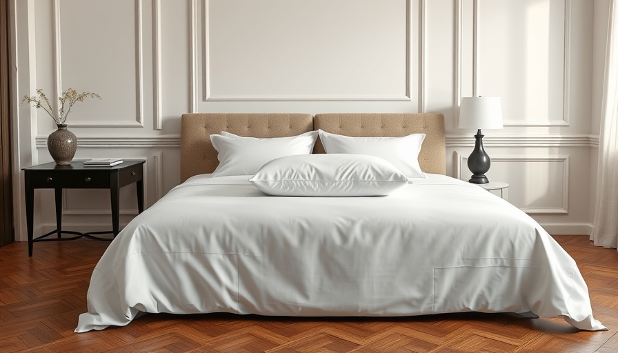 Elegant bedroom with firm pillow recommendation on bed.