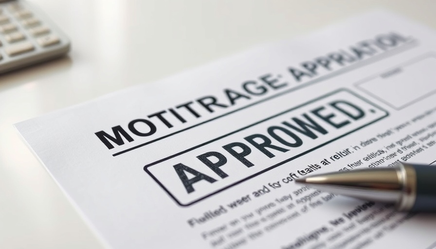 Approved mortgage application stamp, get a lower mortgage rate success.