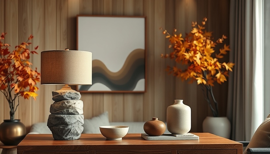 Elegant autumn decor featuring neutral tones from The White Company on a wooden sideboard.