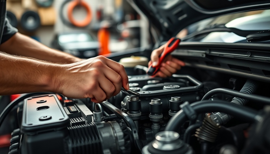 Mechanic working on car engine in garage, questions to ask before car repairs.