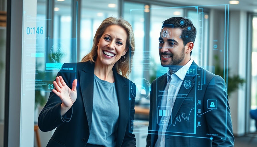 AI in asset management: professionals using holographic interface