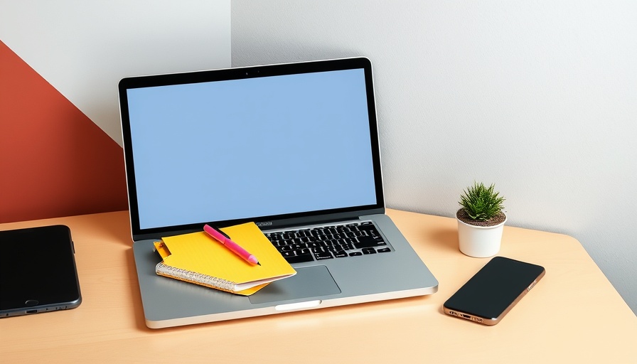 Organized workspace essentials for starting a print on demand side hustle.