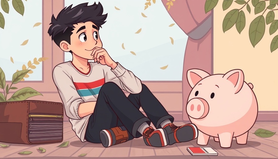 Illustration of starting to save and invest without family help.