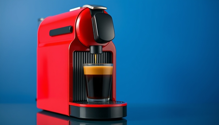 Beginner-friendly Nespresso coffee maker with a sleek design.