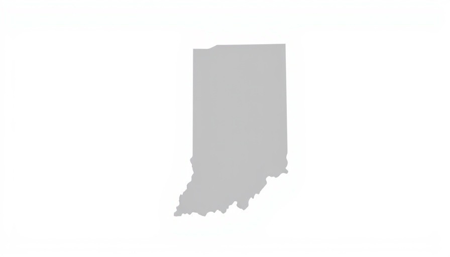 Indiana state silhouette vector outline