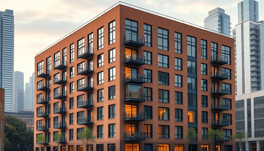 Urban apartment complex showcasing affordable housing in Columbus.