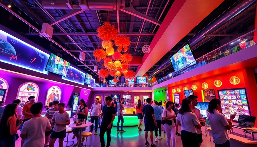Modern interior of new entertainment venue in Westfield.