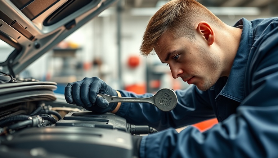 Mechanic working on car engine for GM vehicle recall 721,000.