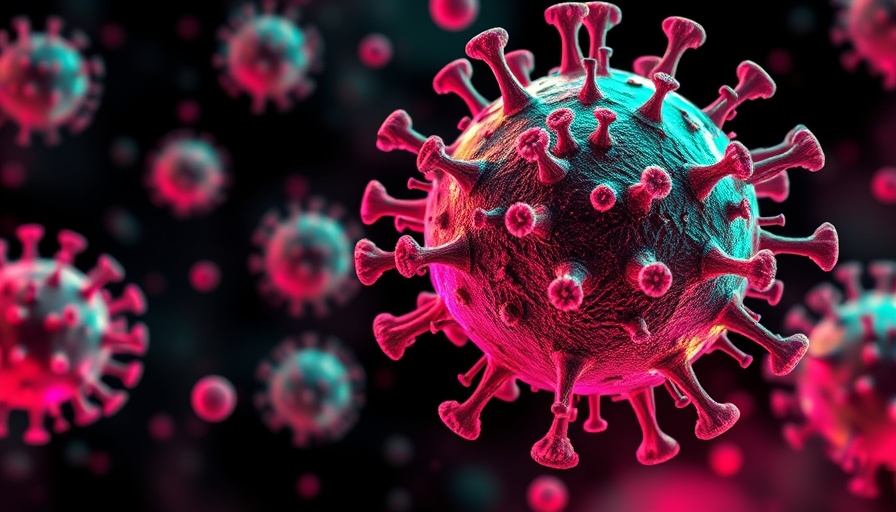 Microscopic view illustrating reported H5N1 infections.