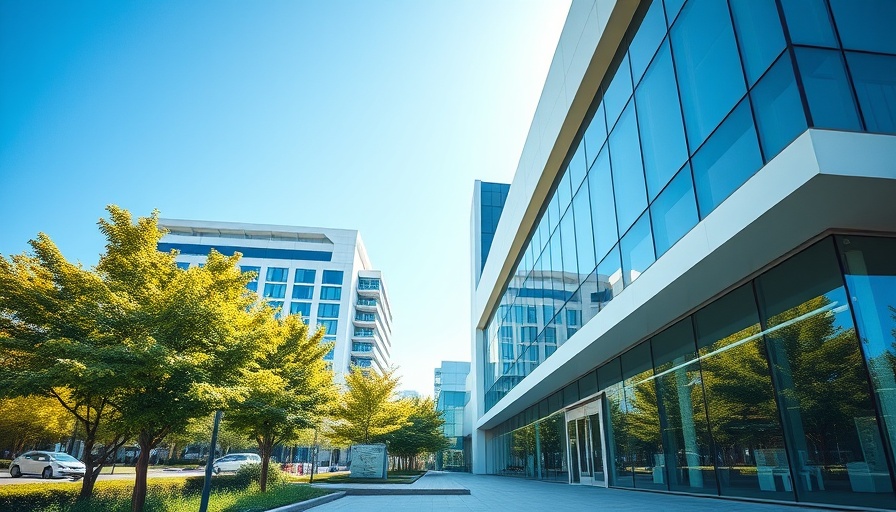 Modern laboratory building related to Columbus tax abatement.