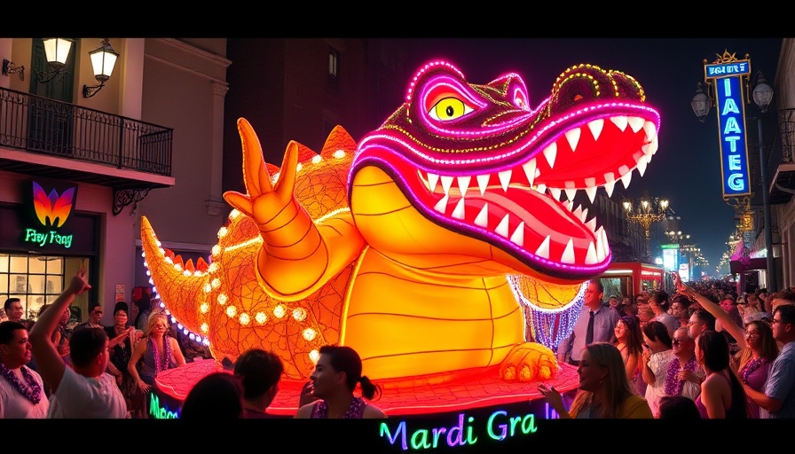 Mardi Gras 2025 Travel Tips: Vibrant parade with colorful floats.