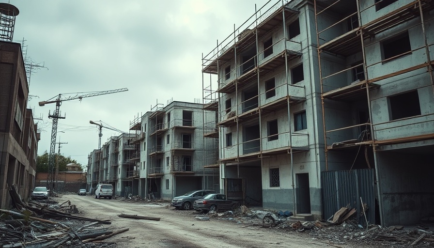 Abandoned housing site in Monroe County depicting project failure.