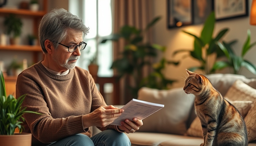 Concerned pet owner examining medication dangers to pets.