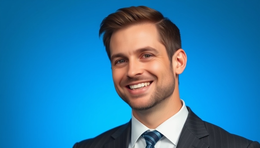 Professional portrait in Indiana Business News feature.