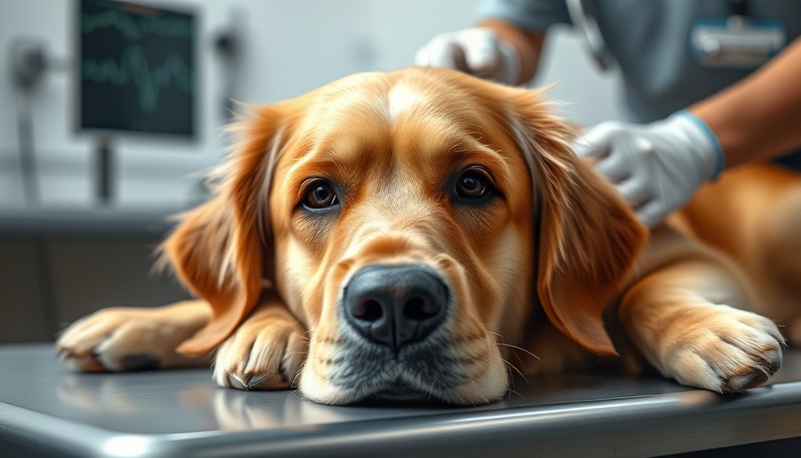 Golden retriever examined for Rocky Mountain spotted fever.