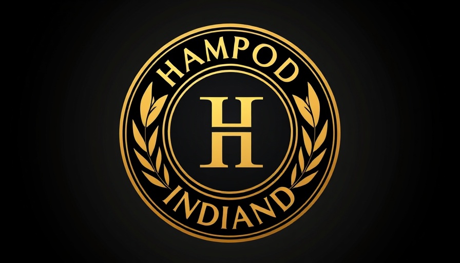 Hammond city emblem in Art Deco style.