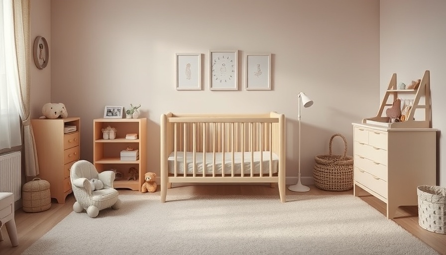 Empty nursery in Indiana symbolizing birth rate decline.