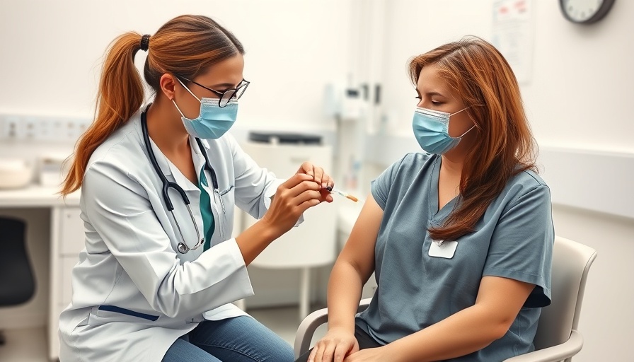 Vanderburgh County Health Department vaccination scene during funding crisis.