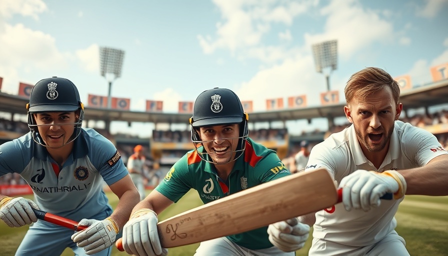 Indiana A players facing England Lions in cricket match.