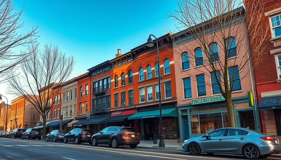 Revitalization of downtown Richmond: historic street view.