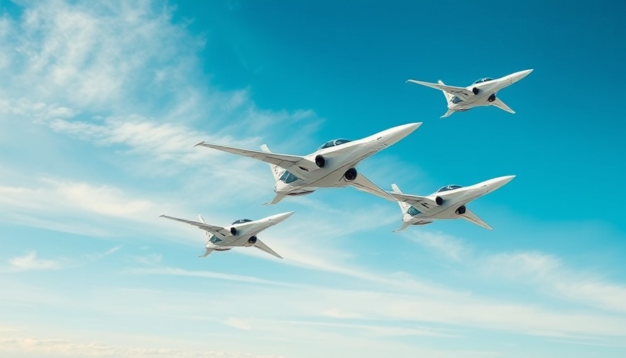Futuristic airplanes in flight symbolizing JetBlue United partnership.