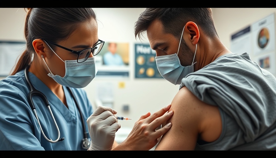 Vaccinating against aMPV in a clinical setting.