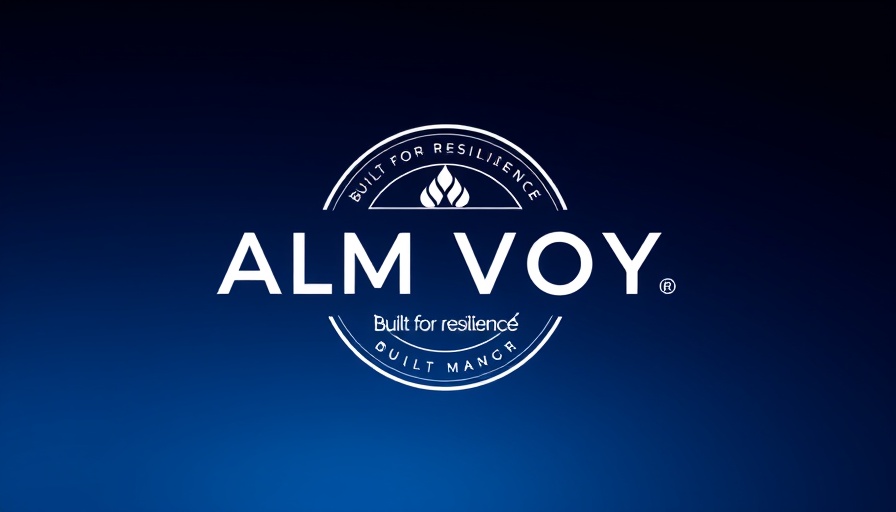 Canadian manufacturer ALM VOY logo on blue background, expansion to Bloomington.