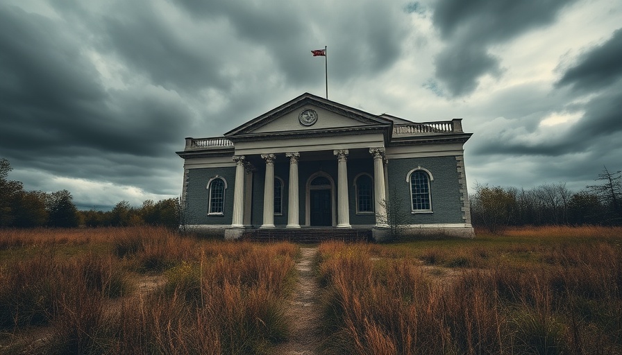 Ominous courthouse symbolizing justice for child molesters.