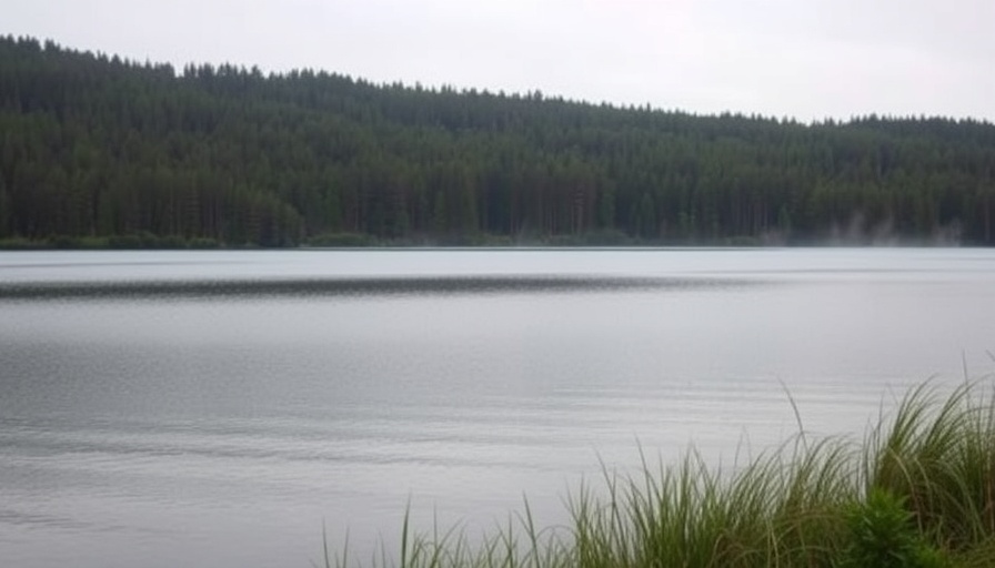 Tranquil lakeside by forest for Salamonie Corridor Project 2025.