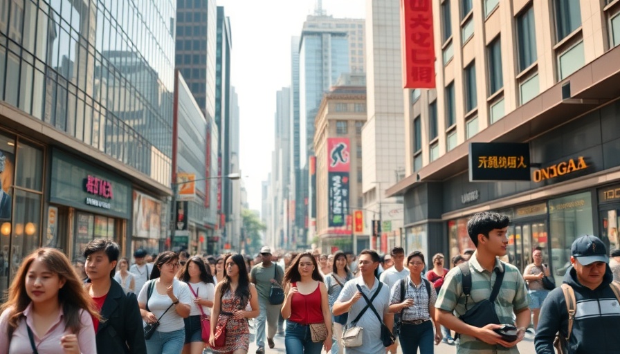 Urban commuting scene illustrating economic benefits