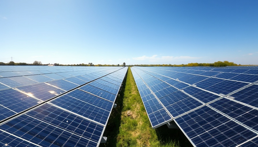 Vanderburgh County Solar Project showcasing solar panels in a vast field.