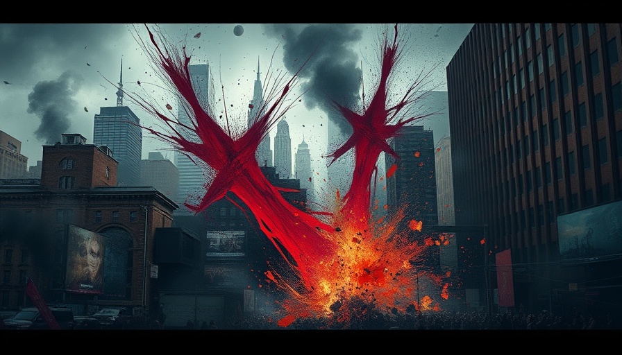 Abstract representation of political chaos in Indianapolis.