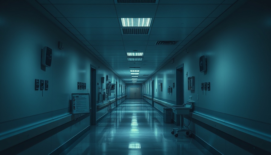 Empty hospital hallway symbolizing layoffs at Columbus Regional Hospital.