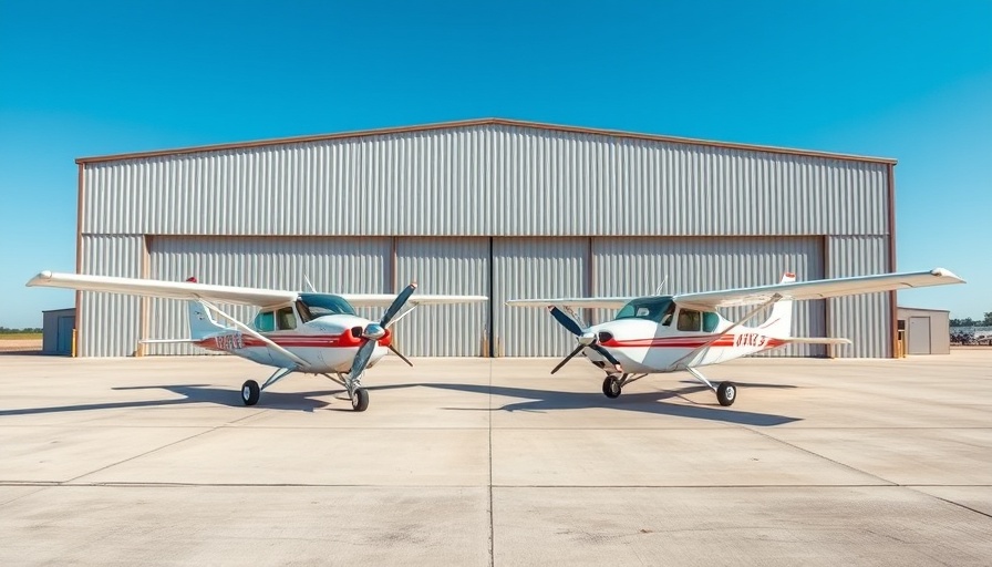 Jeff Air expands flight school offerings with Cessna planes on tarmac.